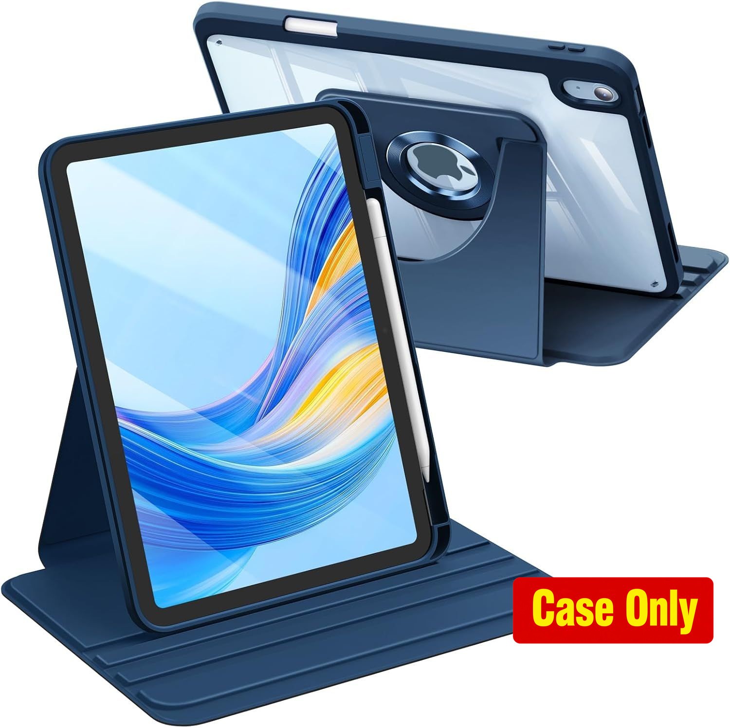 Case for iPad 11th Generation 11 Inch (2025) - Swiveling Protective Stand, Navy