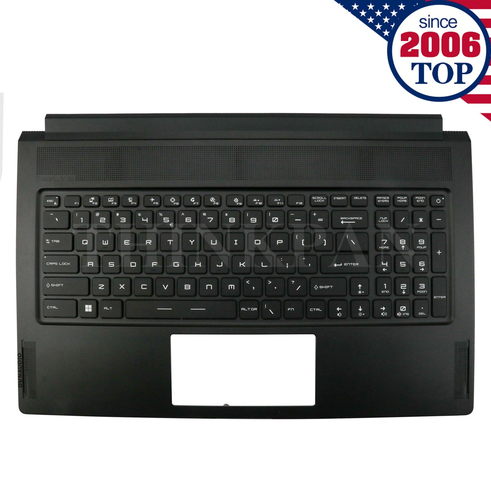 New Palmrest W/RGB Backlit Keyboard For MSI GS76 Stealth 11UE 11UG 11UH MS-17M1