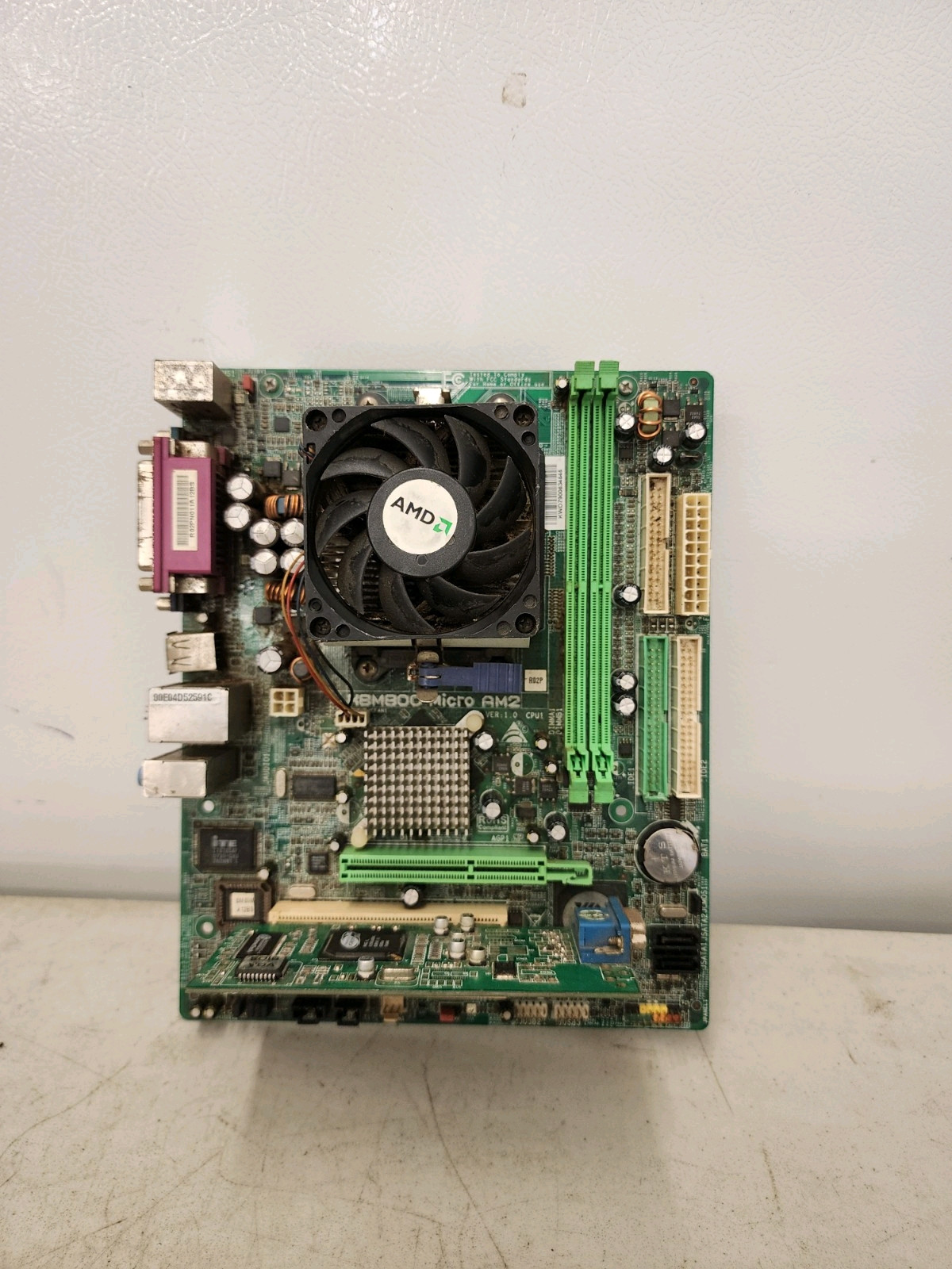 Biostar K8M800 Micro AM2 with i/o / AGP + AM2 Pre Owned. Fast Shipping