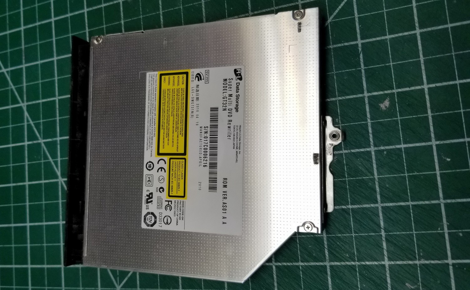 Asus ROG G73JH Super Multi DVD Rewriter GT32N