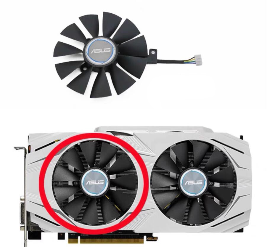 For ASUS GTX1070/1060 RX480  DUAL OC Graphics Card Fan PLD09210S12HH Accessories