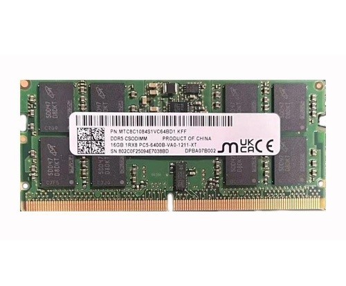 Memory Module Dell Micron MTC8C1084S1VC64BD1 16 GB Memory Module - 1Rx8 - DDR5 -