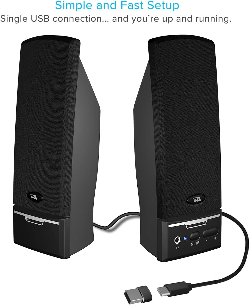 Computer Speaker Amplifier System Set Desktop Multimedia Speakers for Laptop Pc