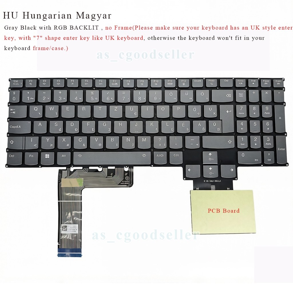 New for Lenovo Legion S7 16IAH7 16ARHA7 Y9000X R9000X 2022 Keyboard RGB BACKLIT