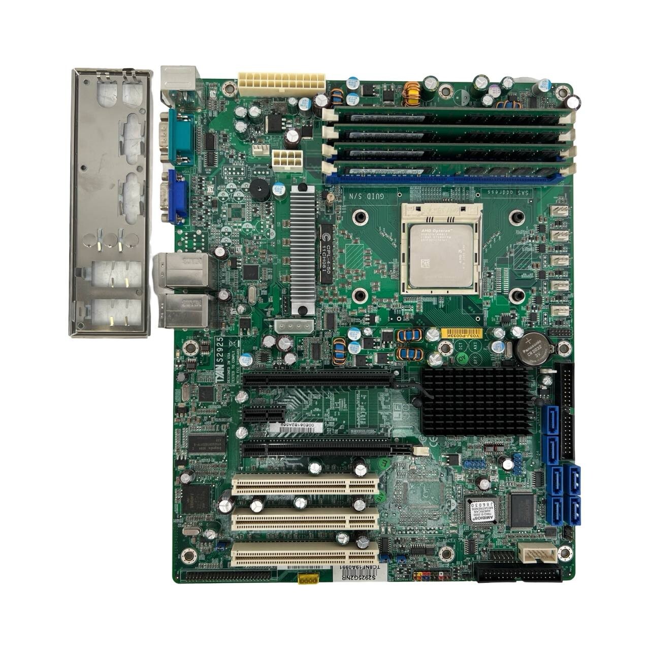 Tyan S2925 Tomcat Motherboard Socket AM2 8GB AMD Opteron CPU TESTED w/ I/O