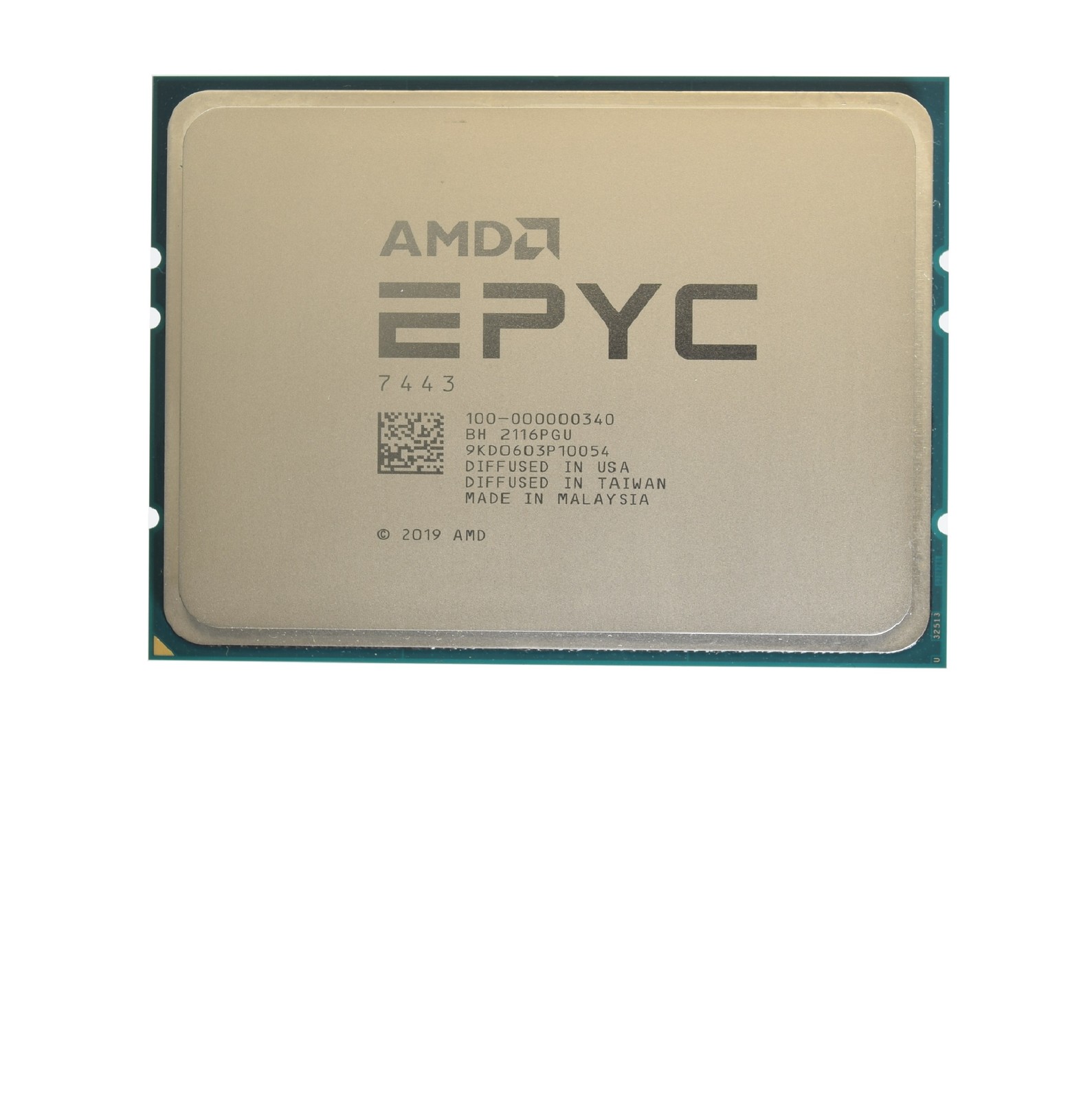 Unlocked AMD EPYC 7443 CPU 24 Core 2.85GHz 128MB Cache 200W - 100-000000340