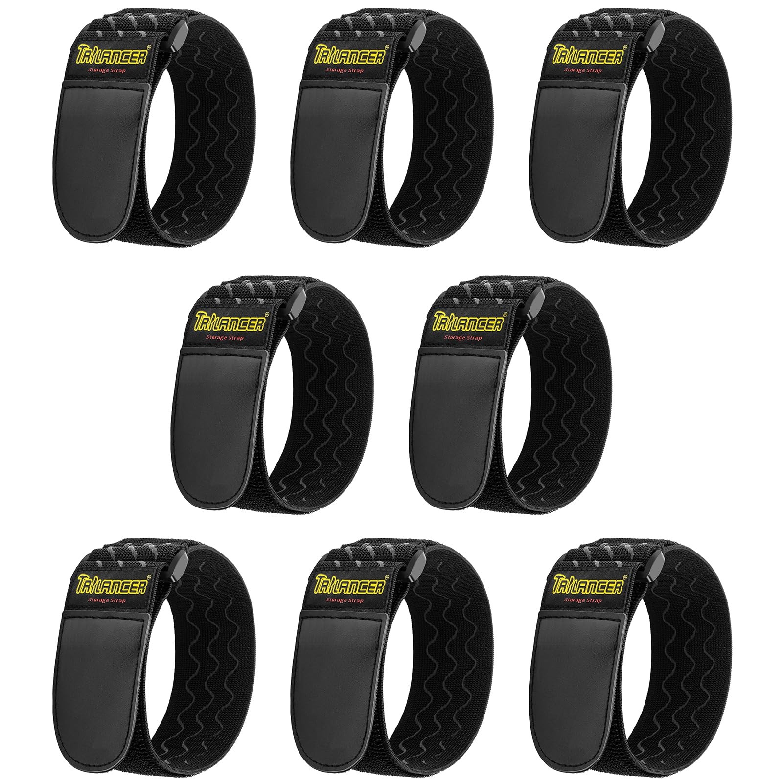 Trilancer Elastic Cinch Straps with Anti-Slip Strips, 12 "x 2"(8 Pack) Heavy ...