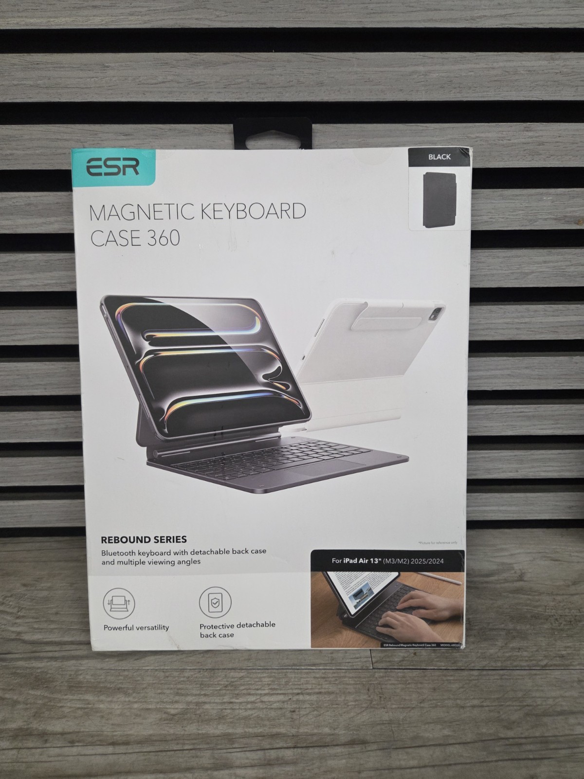 ESR iPad Air 13 Inch Case Keyboard (M3/M2, 2025/2024), Easy-Set Magnetic Stand 2