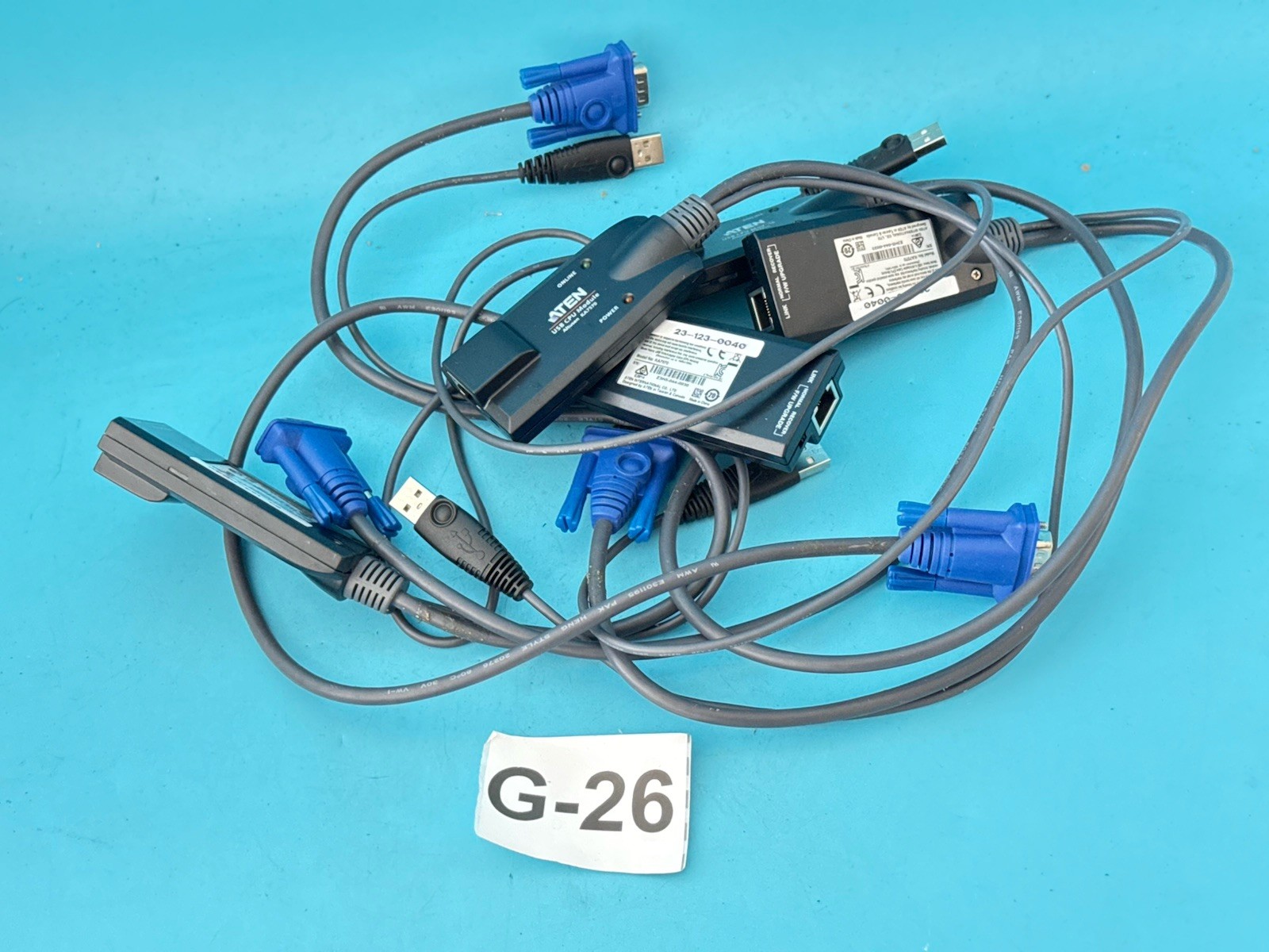 Lot of 5 ATEN KA7570 USB VGA KVM Adapter Modules – Tested, Clean & Fully Functio