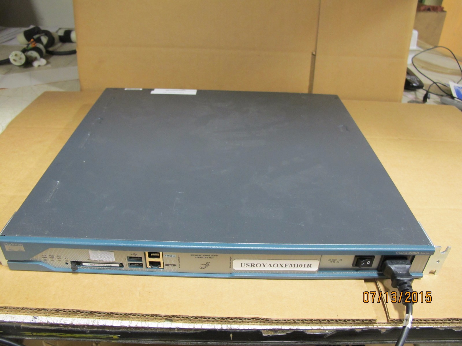 Cisco 2811 Integrated Services Router v10 128mb card HWIC1DSUT1 