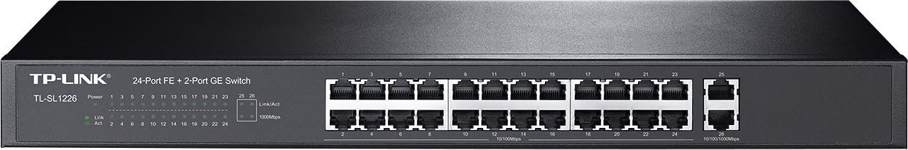 TP-Link TL-SL1226 24-Port +2 - Unmanaged Rackmount Network Switch