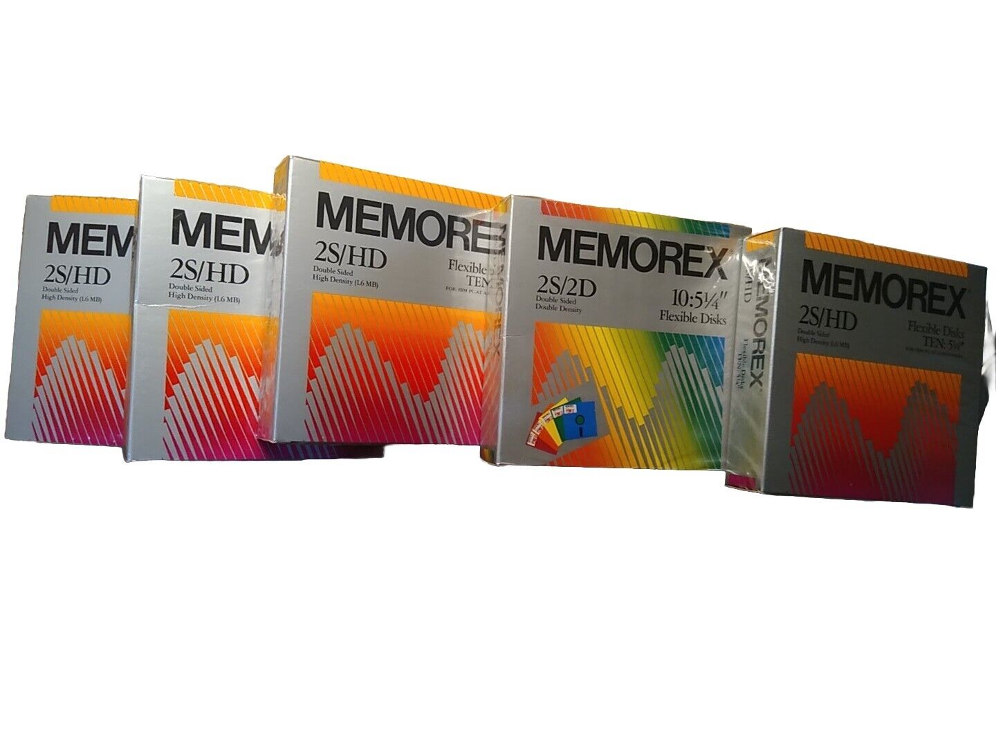 50 Memorex floppy disks 5.25 5 1/4 5660 5227 Vintage Computer Old Stock Lot Set