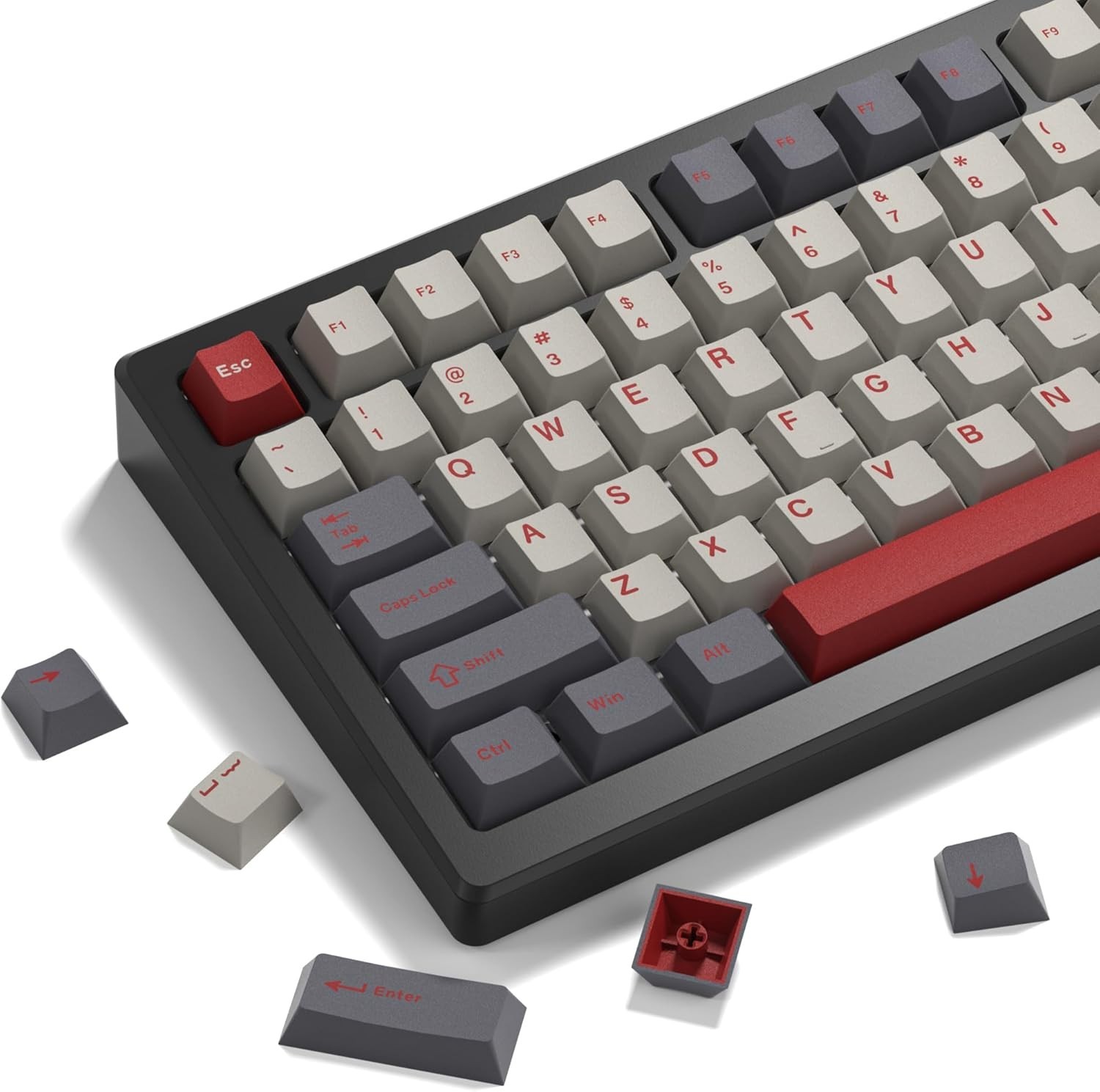 Womier Double Shot PBT Retro Keycaps 138 Keys Cherry MX Key caps