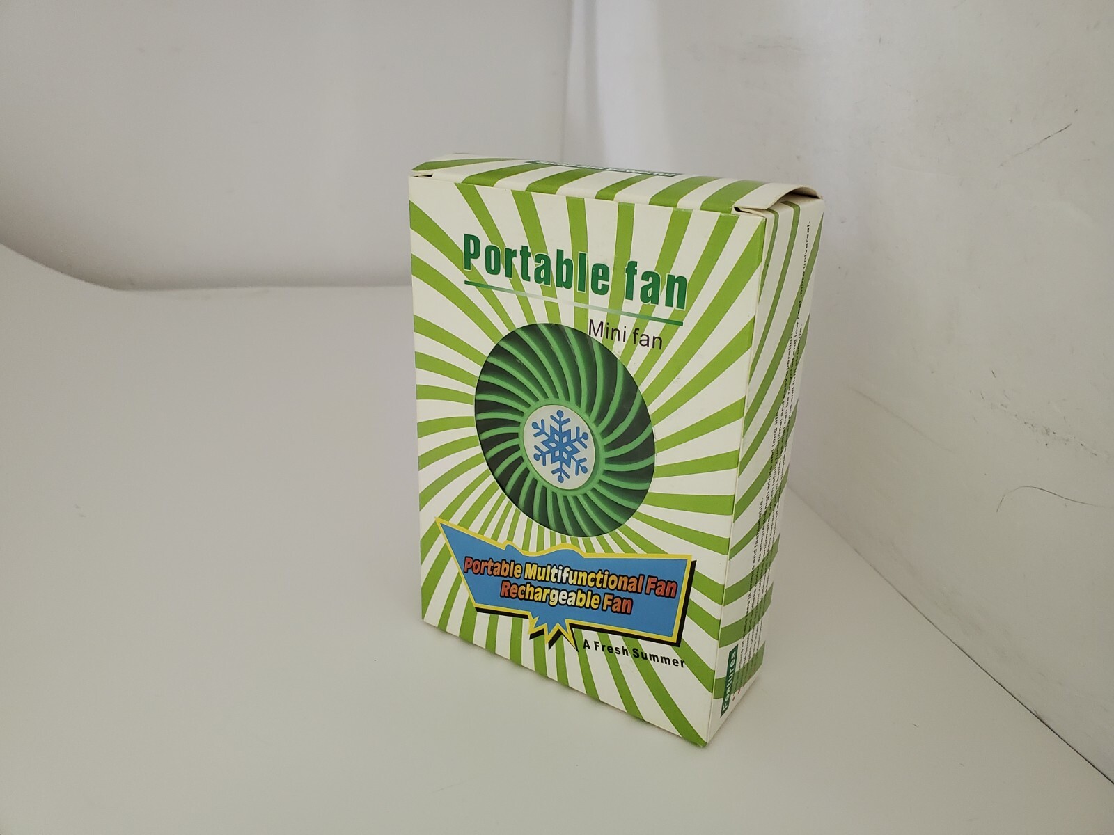 NEW Green Rechargeable Mini Portable USB High 8 Hr 3 Speed Cooling Fan i30