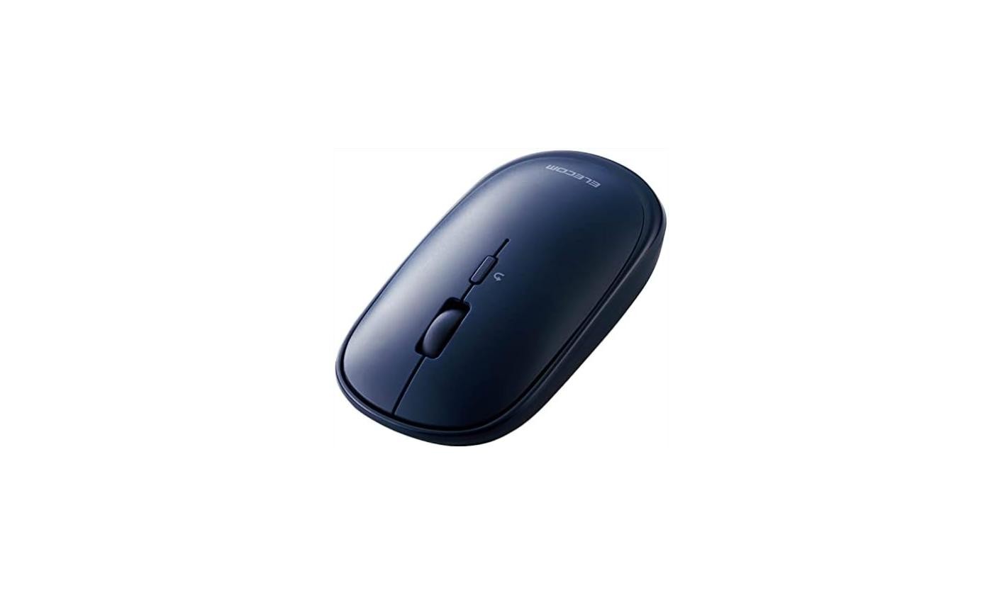 ELECOM Slint Bluetooth Wireless Mouse Thin Silent 4-Button Navy Blue M-TM10BB