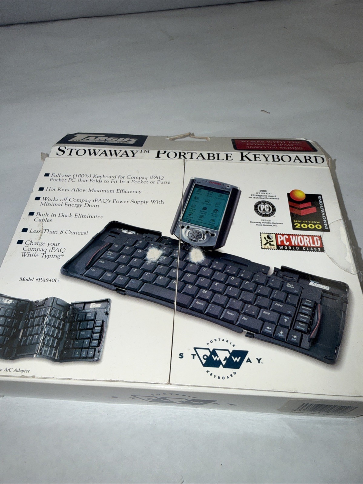Targus Stowaway Portable Keyboard PA840U for Compaq iPaq 3600/3700 Series