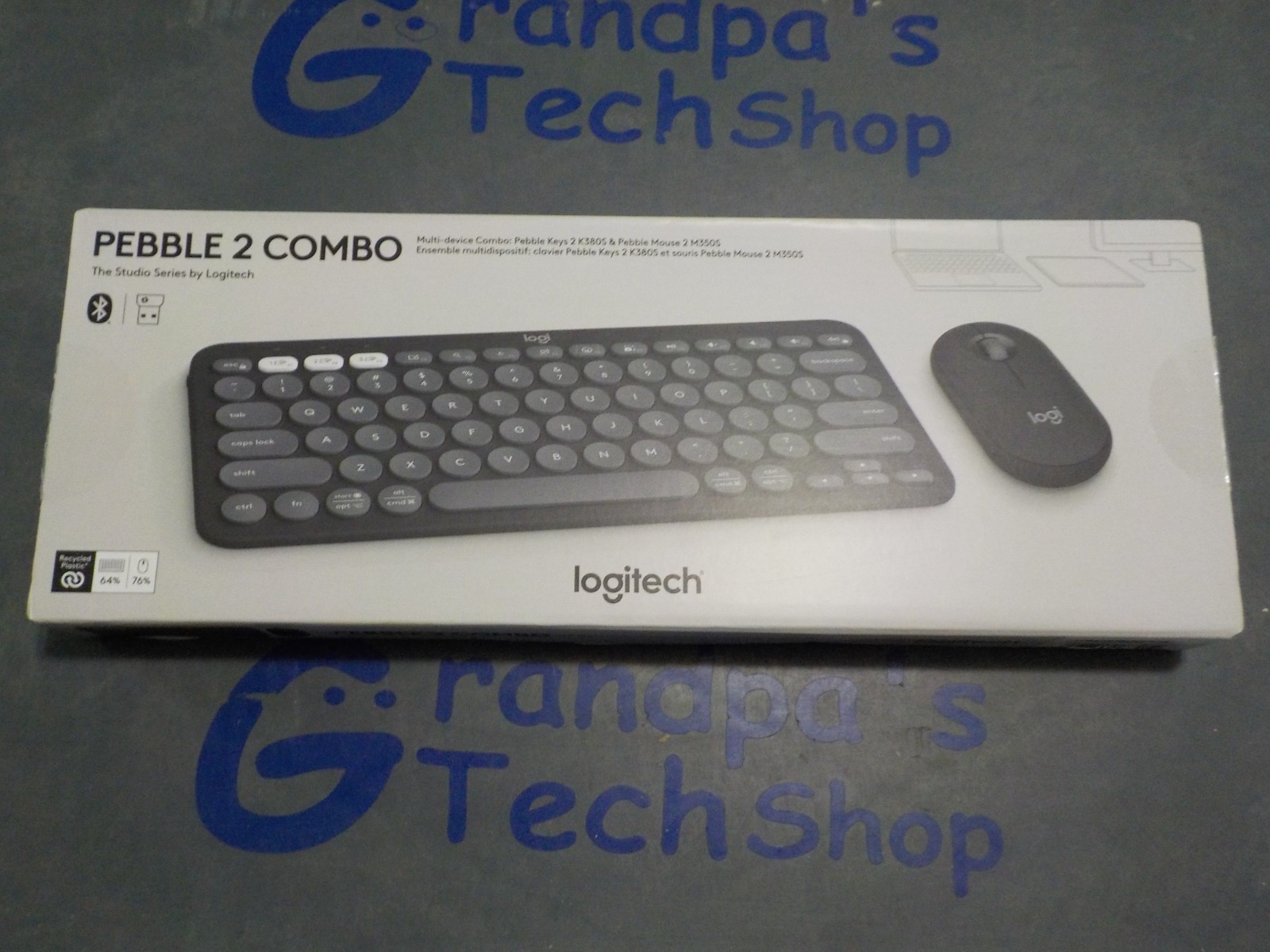 New Logitech PEBBLE 2 Combo, Bluetooth Keyboard and Mouse Combo