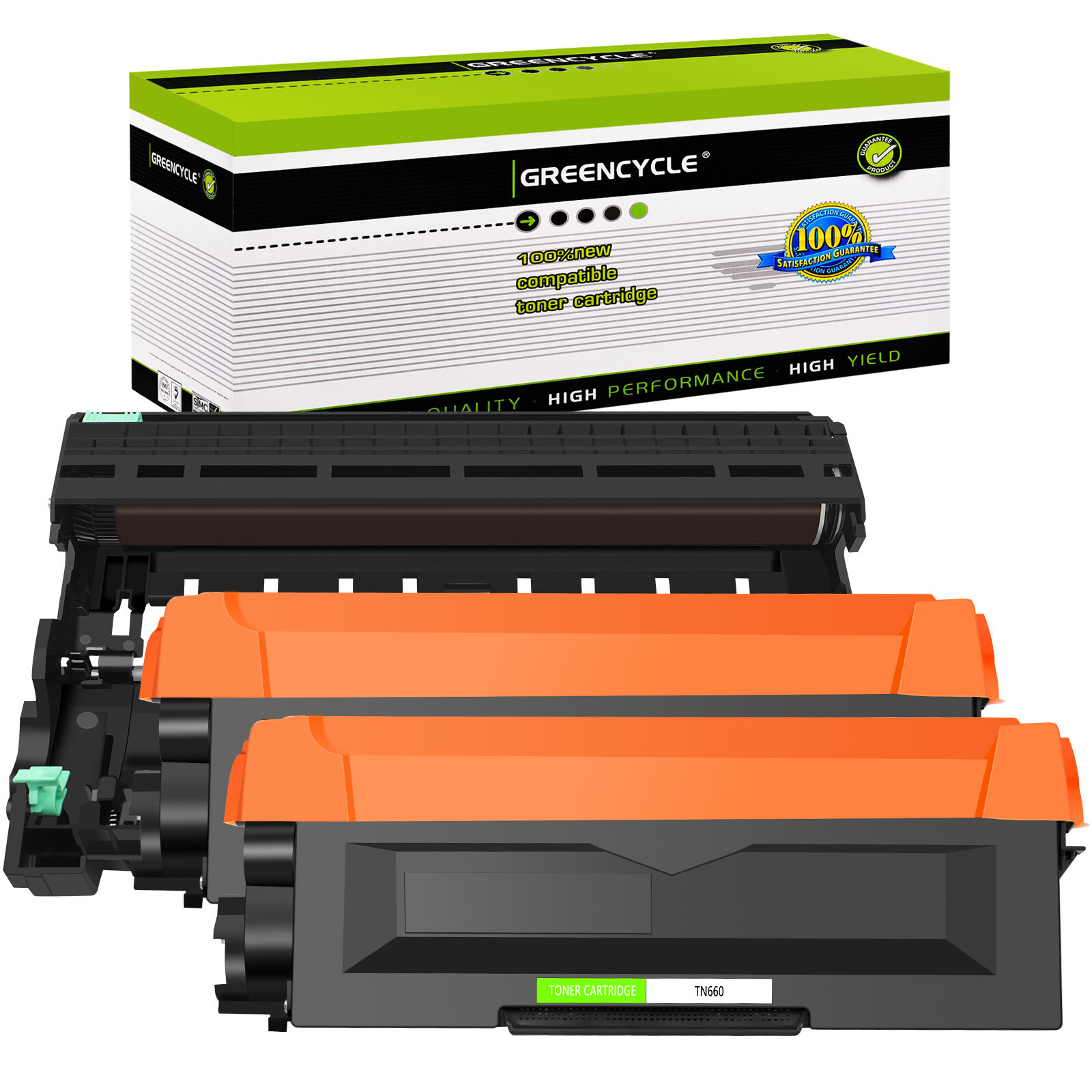 3PK Toner fits for Brother TN660 & DR630 HL-L2360DN L2365DW L2380DW MFC-L2740DW