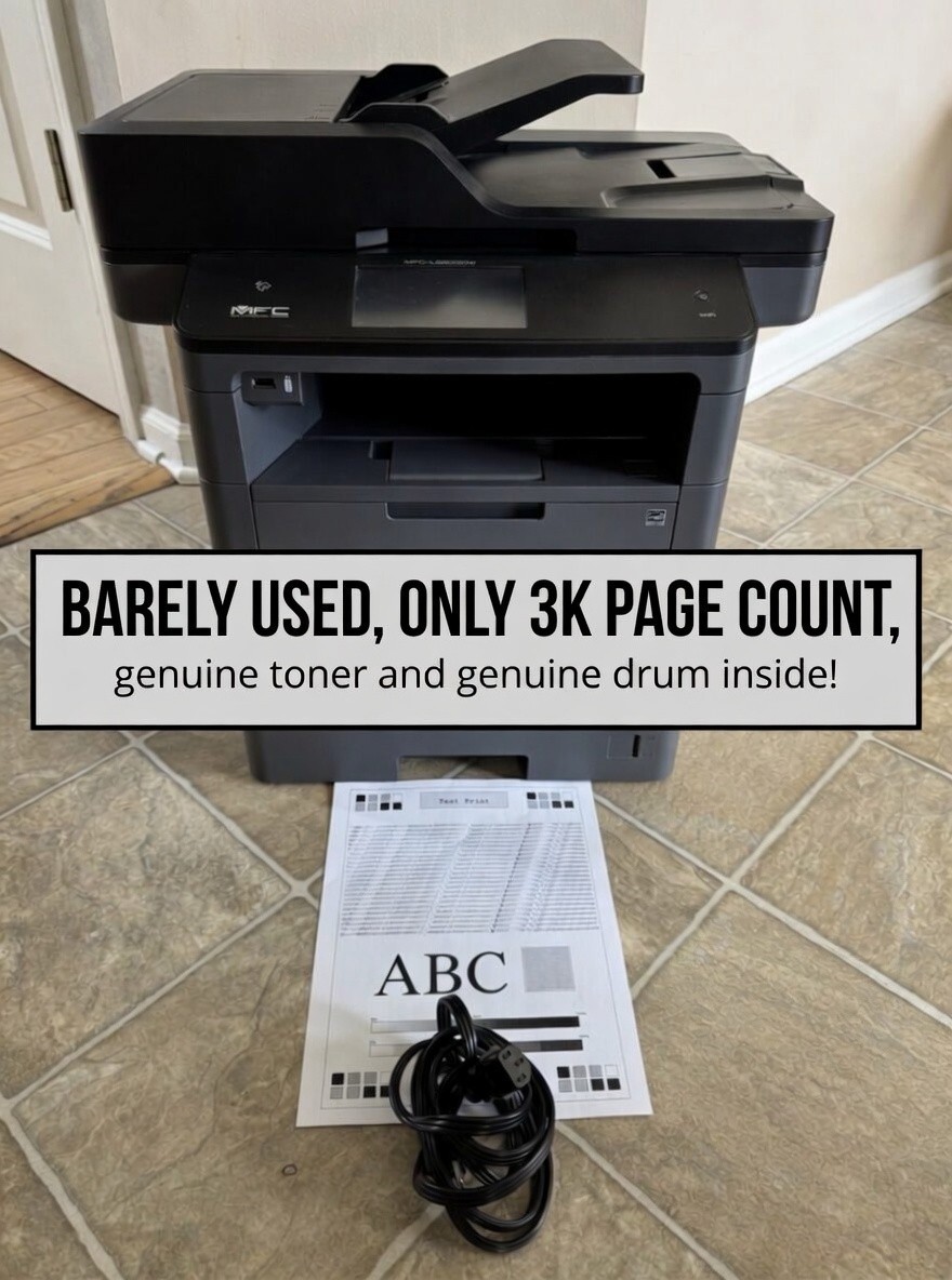 Brother MFC-L6700DW Monochrome Laser Printer Copier Scanner Duplex 3K Pages Test