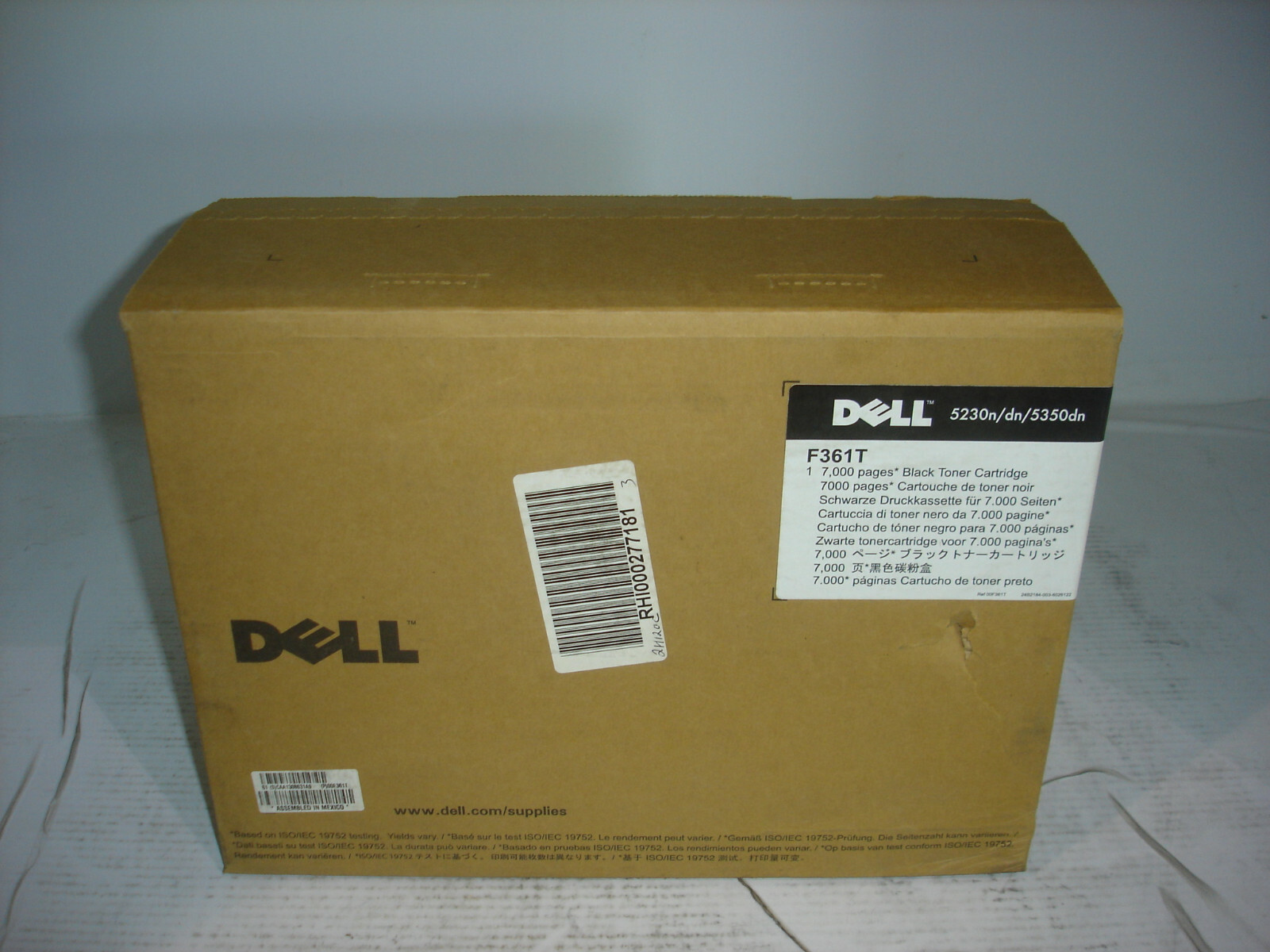 Original Dell 5230n/dn/5350dn F361T 7,000 Page Std Yield Black Toner 330-6990