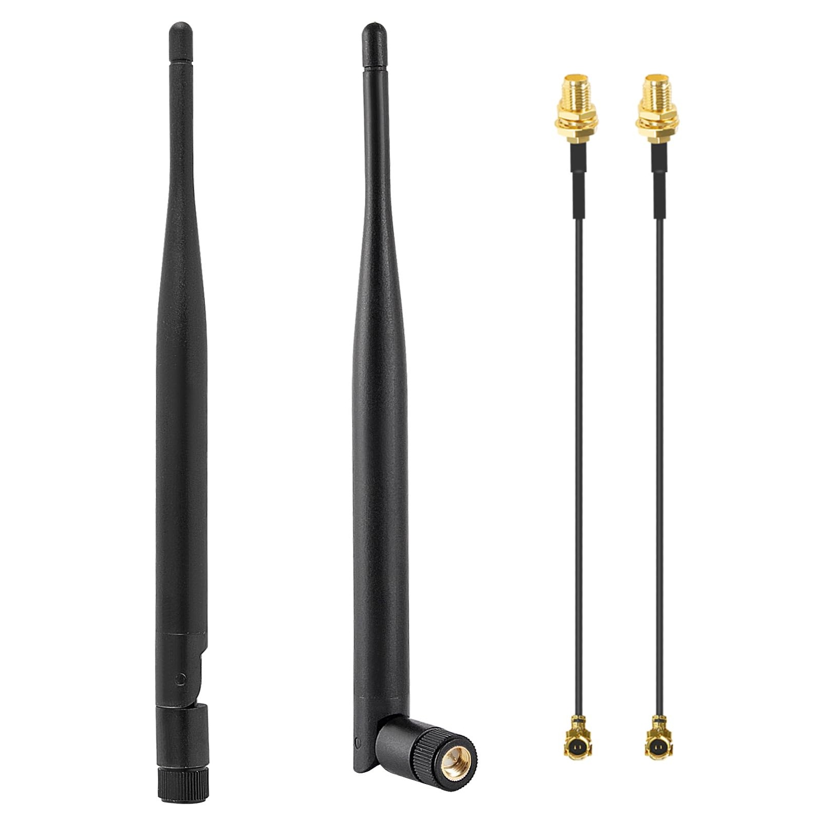2Pcs 5dBi WiFi Antenna Male Bluetooth 915MHz LoRa Antenna with U.FL/IPEX to R...