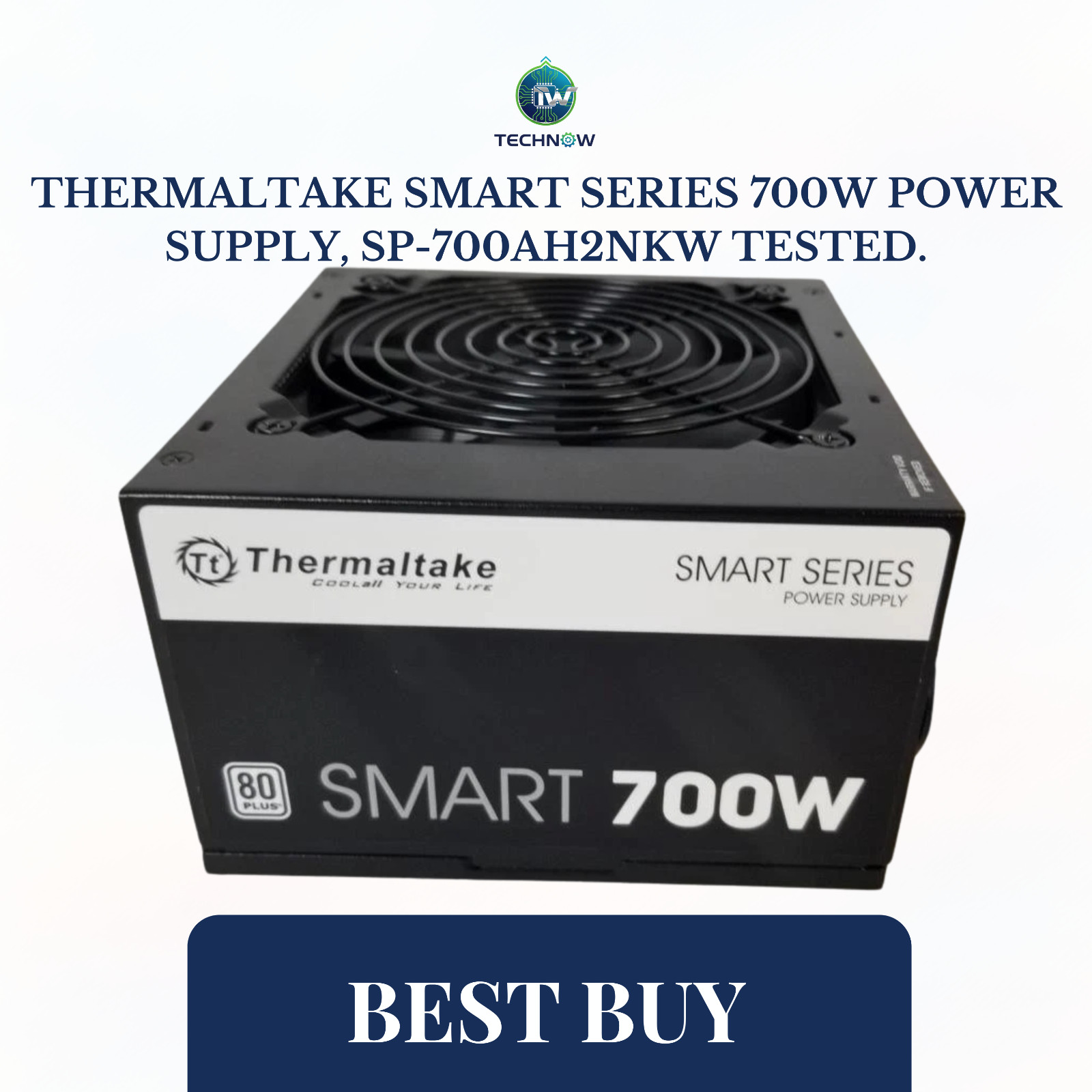 Thermaltake Smart Series 700W Power Supply, Sp-700AH2NKW TESTED.