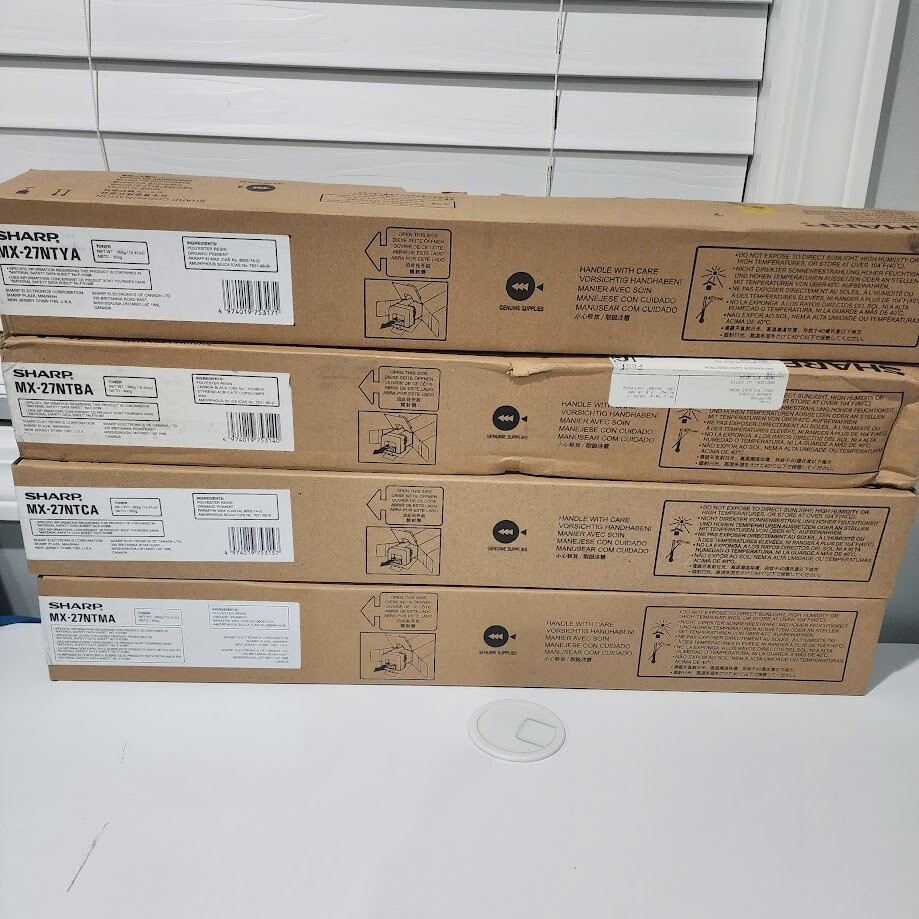 Sharp MX-27NT Toner Set Yellow Magenta Cyan Black
