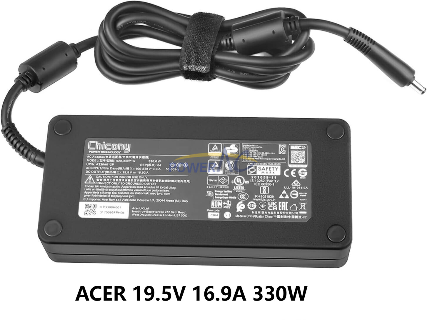 Genuine 330W AC Adapter for Acer Predator Helios Neo PHN16-71-59XW PHN16-71-70K3
