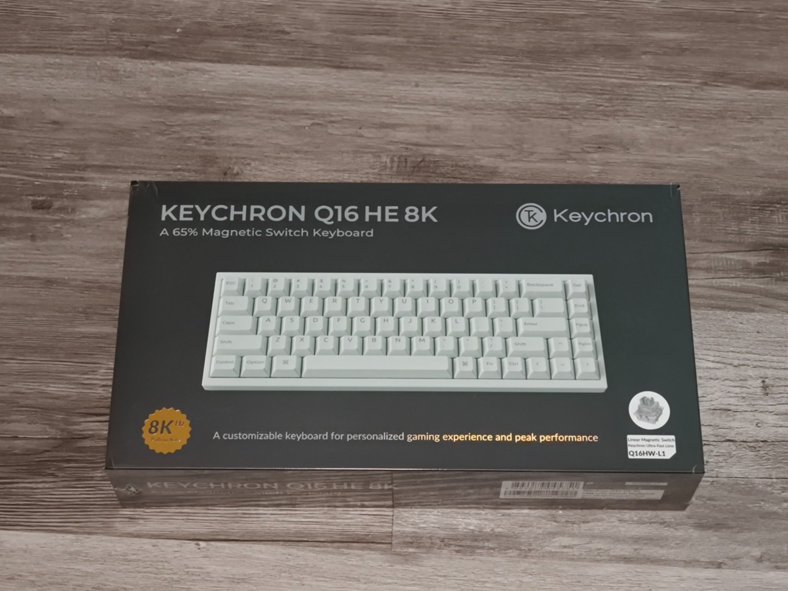 Keychron Q16 HE 8K 65% Ceramic Magnetic Hall Effect Gaming Keyboard Light Green