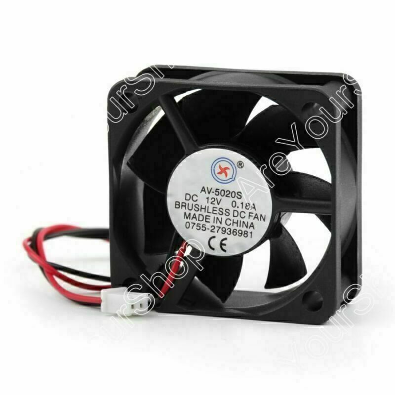 DC Brushless Cooling PC Computer Fan 12V 0.18A 5020s 50x50x20mm 2 Pin Wire US