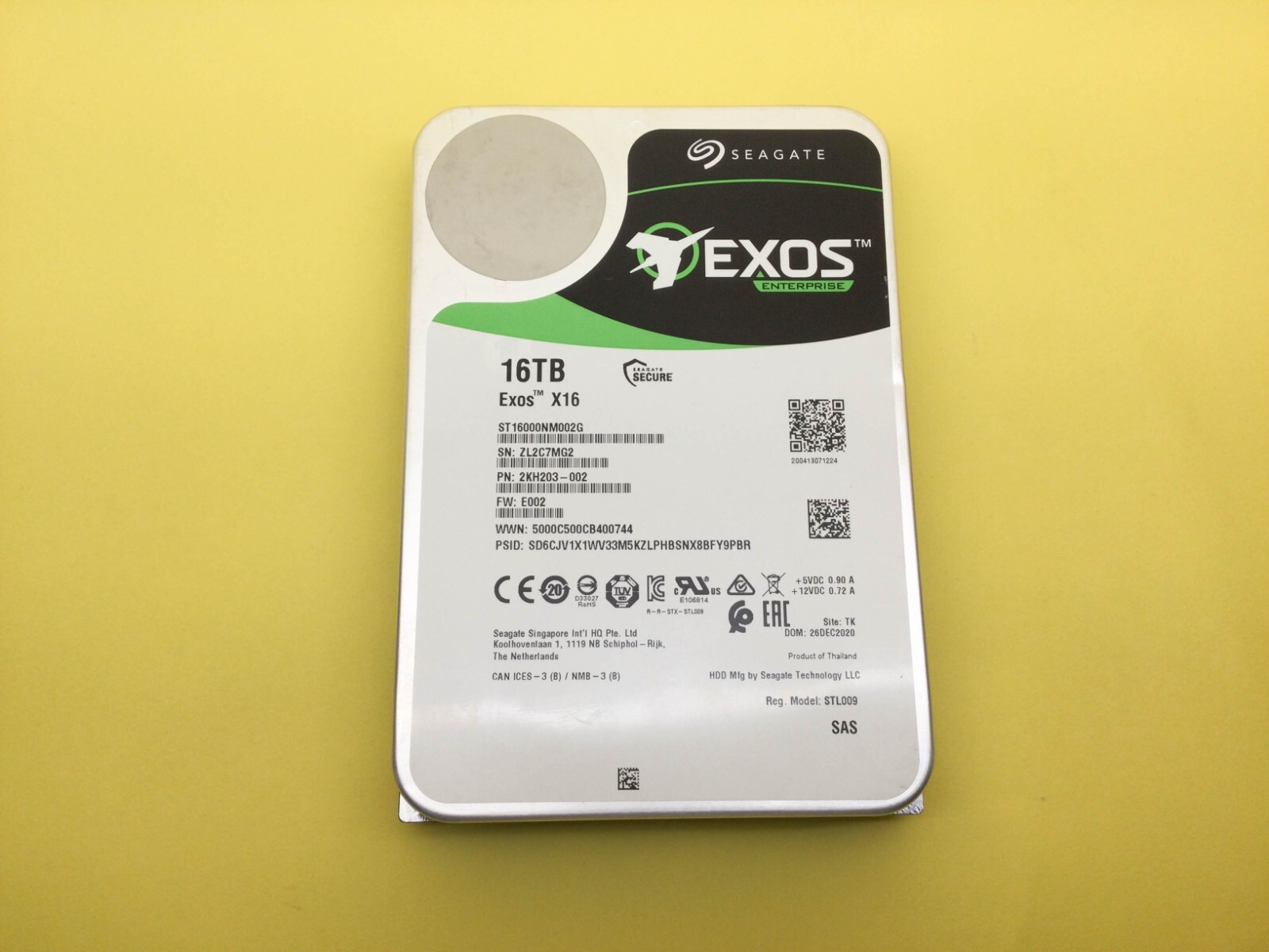 Seagate Exos X16 16TB 7.2K SAS 12Gb/s 512e/4Kn 256MB 3.5” HDD ST16000NM002G