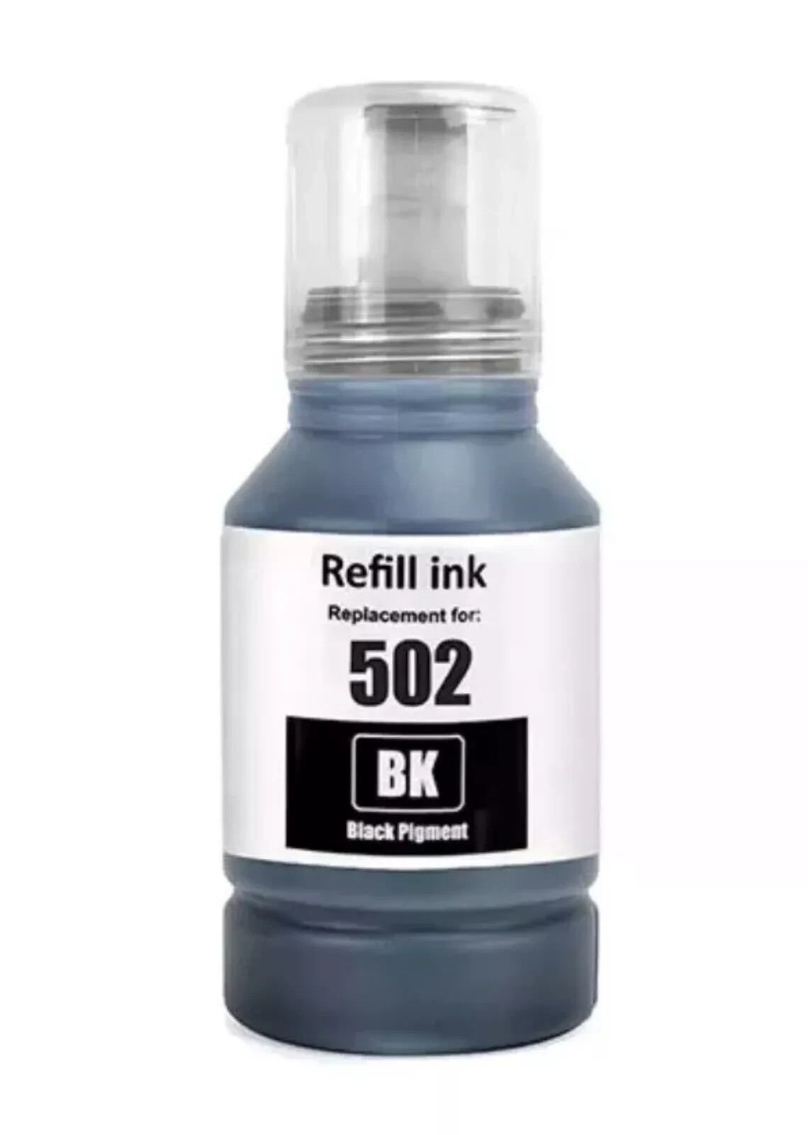 502 EcoTank Ink Black Ultra High Bottle 127 ml Compatible WITH EPSON (Sealed)