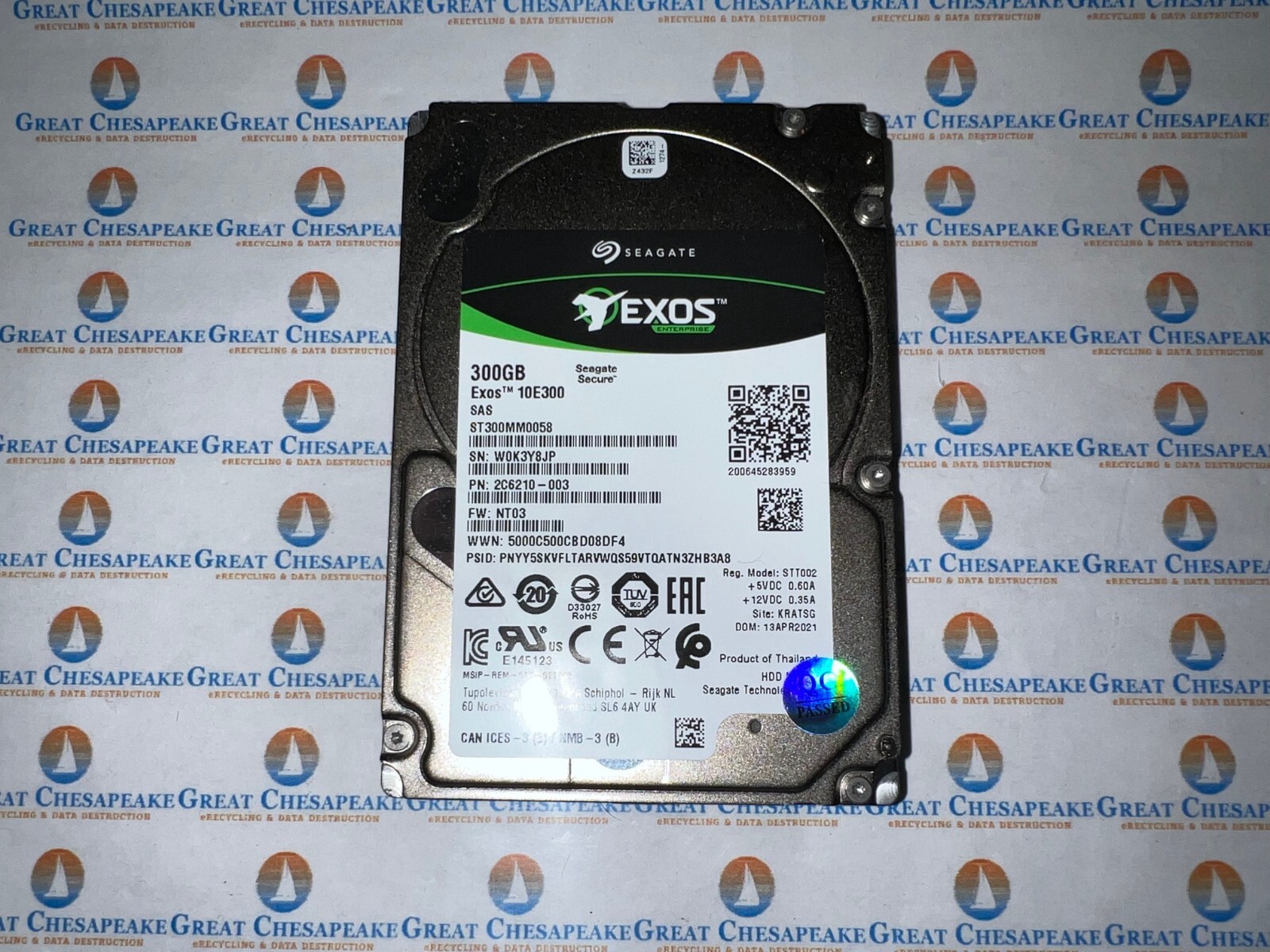 Seagate Exos ST300MM0058 300GB SAS 3 2.5" Enterprise Hard Drive TESTED