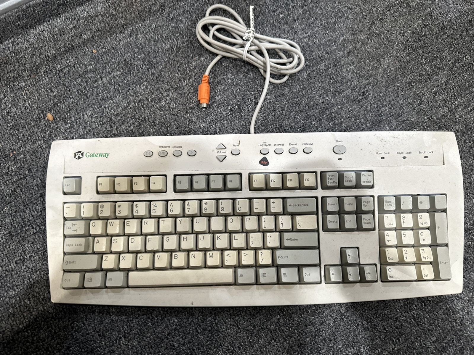 Gateway 7001211 Wired PS/2 Keyboard  Tested Works Vintage Computer Hardware