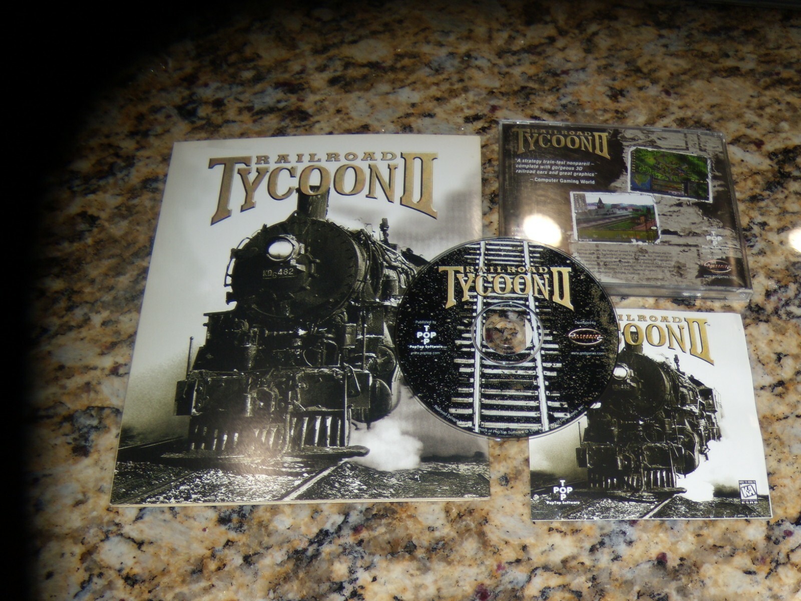 Railroad Tycoon II (PC, 1998) Game with pictured insert