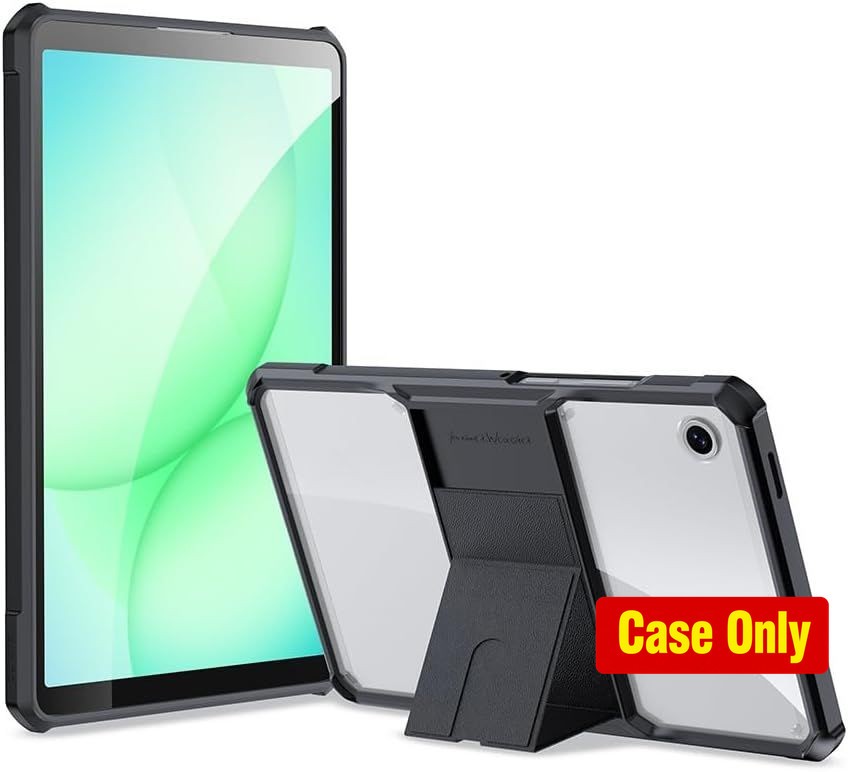 Clear Kickstand Case for Galaxy Tab A11 8.7" / A9 8.7" Slim Shockproof Cover