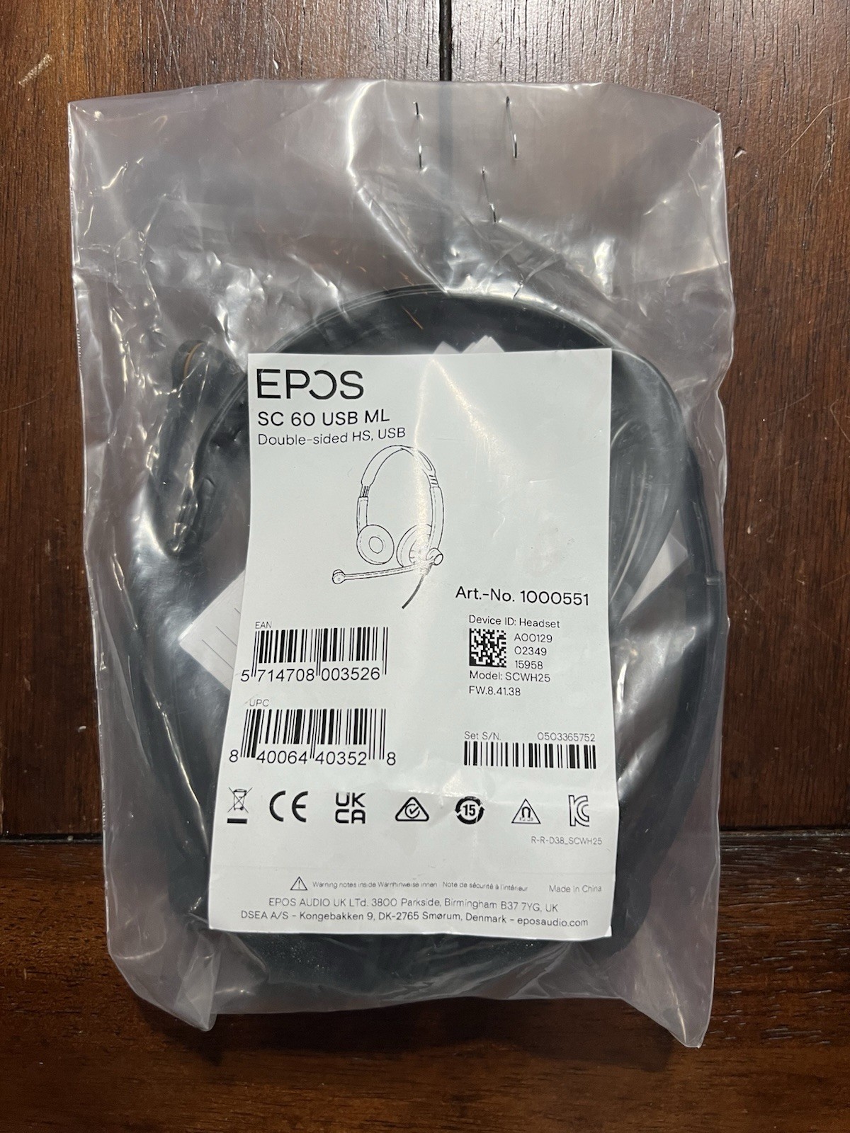 Sennheiser SC 60 USB ML - USB Headset With Microphone