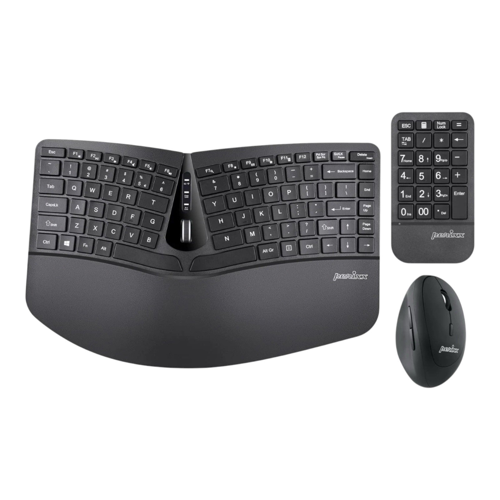 Perixx PERIDUO-606 Wireless Ergonomic Keyboard & Vertical Mouse New Sealed