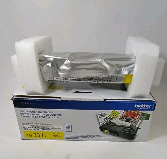 Brother TN-331y Yellow Cartridge Genuine New OEM