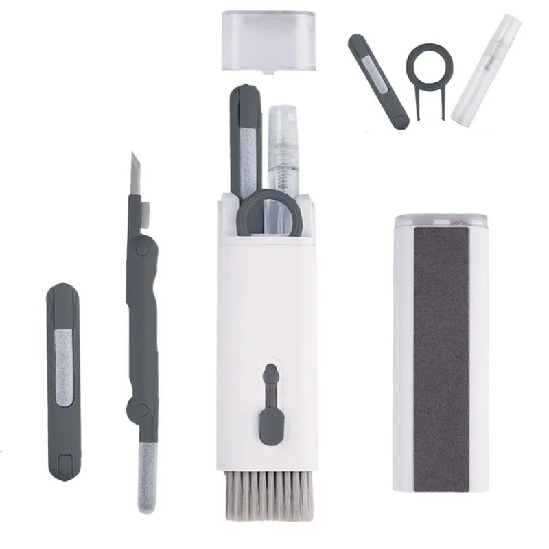7-in-1 Computer Keyboard Cleaner Brush Kit and Earphone Cleaning Tool Set