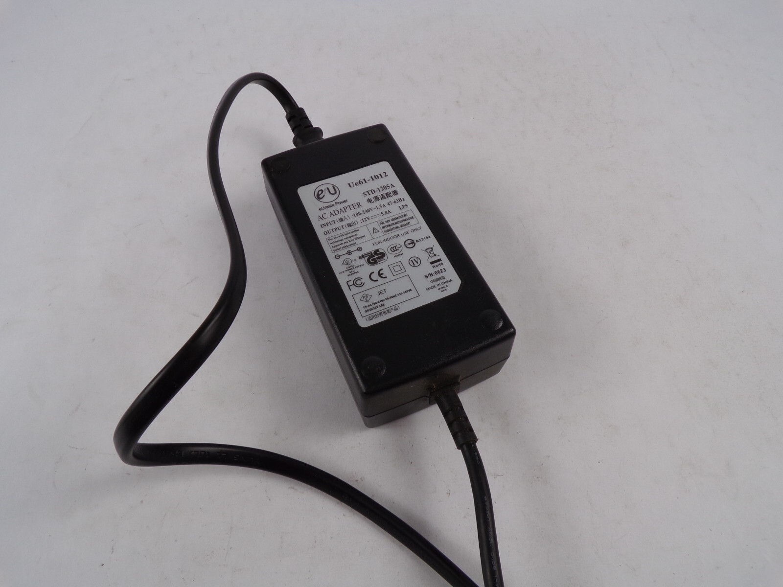 Genuine AC Adapter Model Ue61-1012 Output 12 V 5 A Power Supply Adapter A83