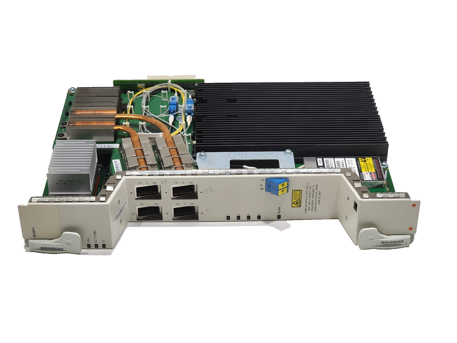 Cisco 15454-40EX-MXP-C 4x10GE/OC192/STM64/OTU2 Muxponder CP-DQPSK Extended Perfo