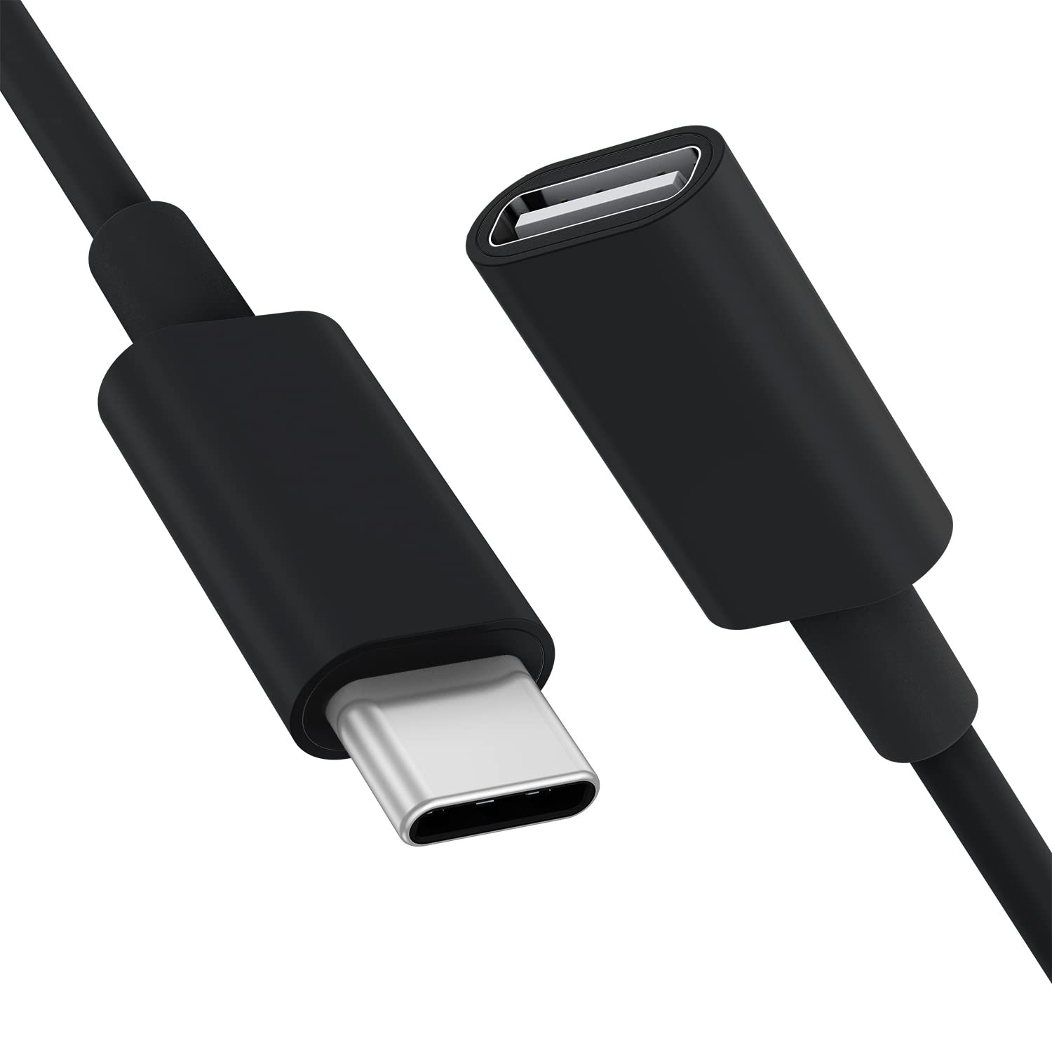 CONMDEX USB C Extension Cable for Mag- Safe Charger PS5 6.6 ft, Black