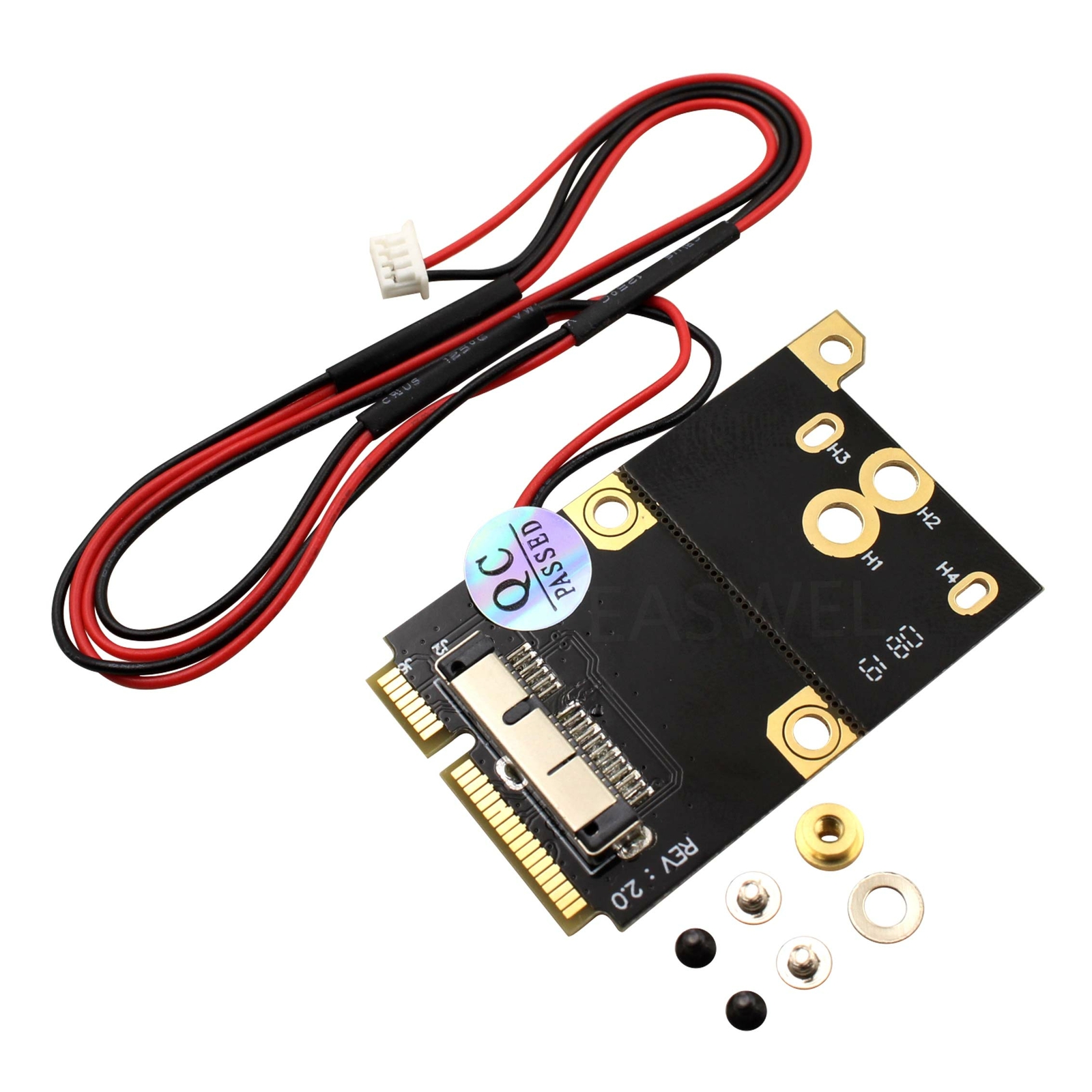 1 pc mini PCI-E to 1.25mm Wireless Wifi Card converter BCM94331CD BCM943602CDP