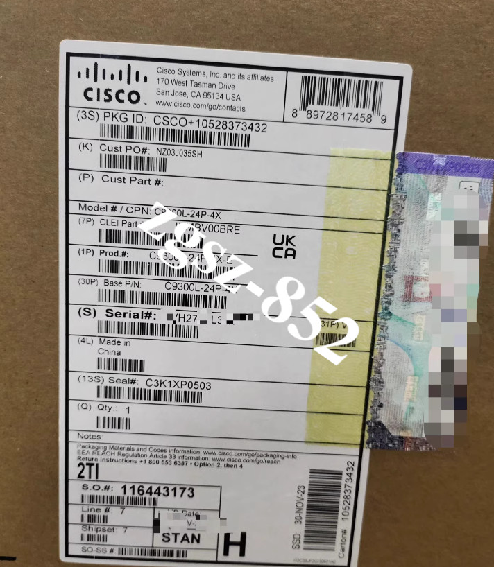 1PCS NEW CISCO C9300L-24P-4X-E 24 port switch Fast FedEx or DHL