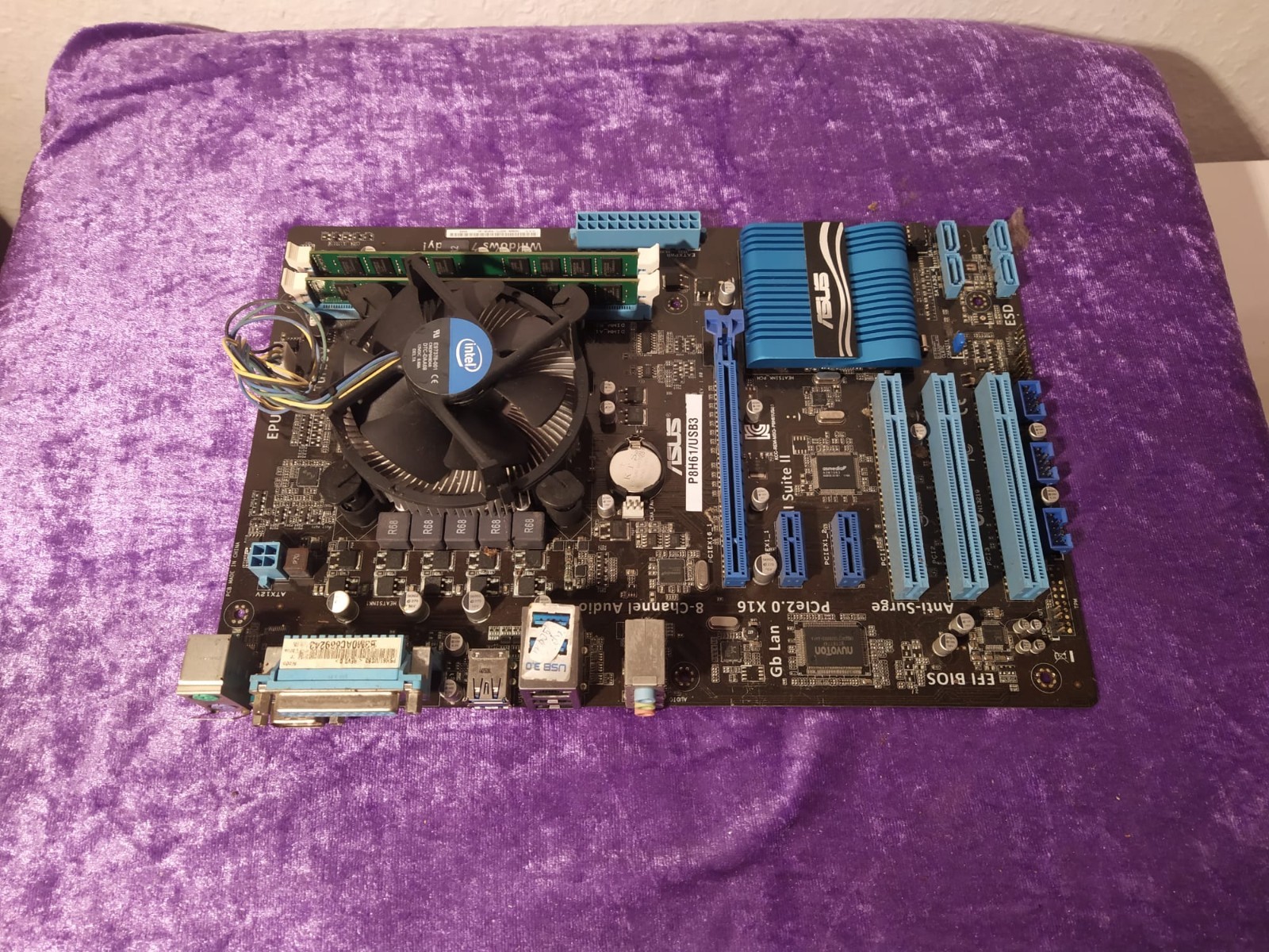 Mathboard Motherboard Mainboard Bundle ASUS P8H62 USB3 Ram Kingston RM D3 Kü