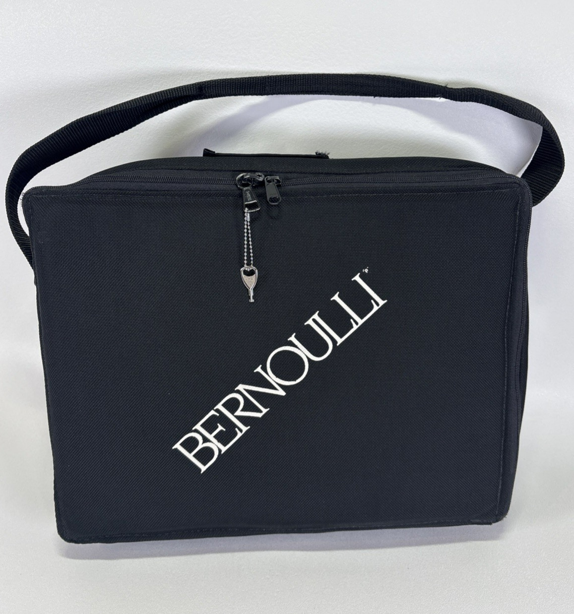 Vintage IOMEGA BERNOULLI BOX Case Padded Bag w/ Original Locking Key YKK Tech