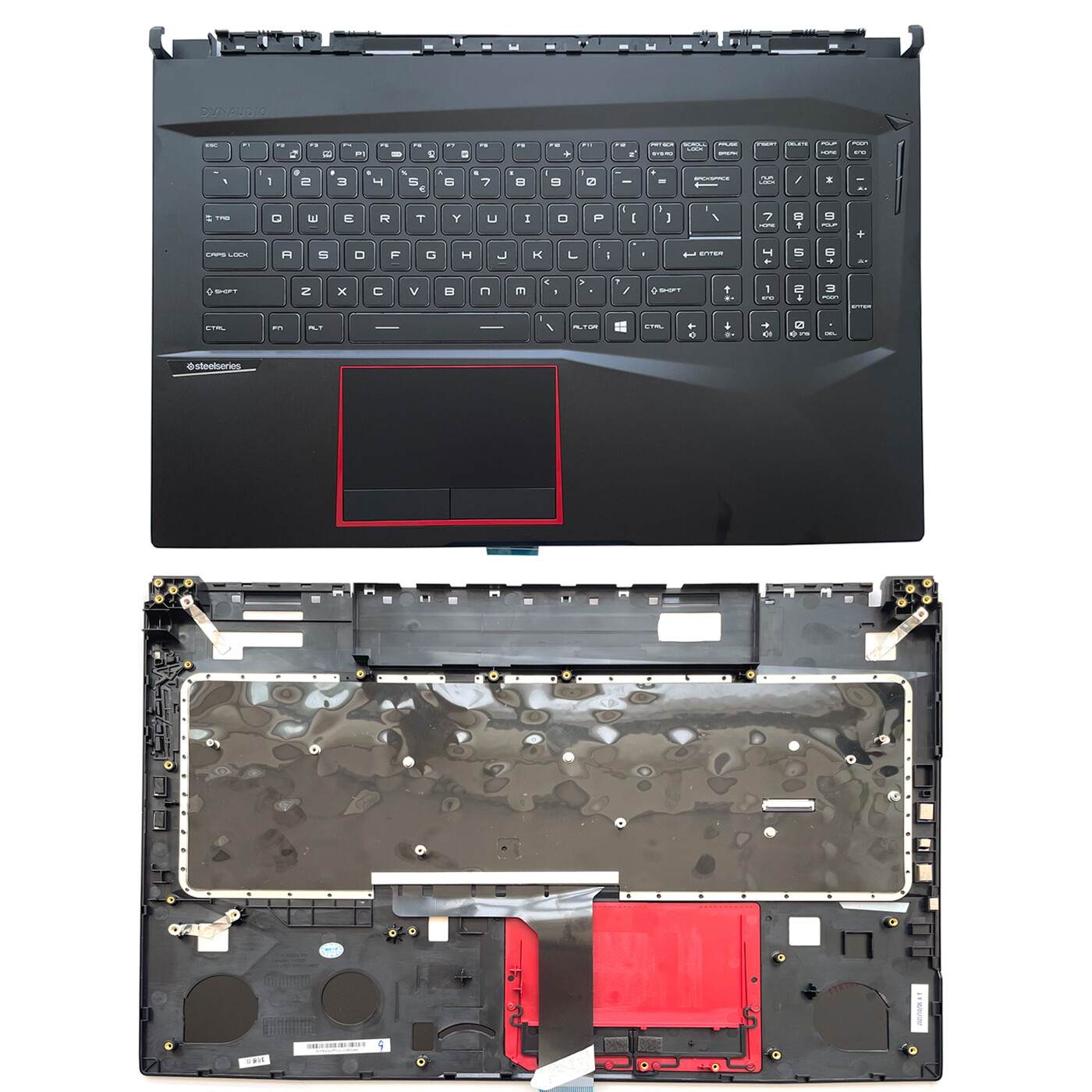 New For MSI GE75 Palmrest Keyboard  Full Color Backlit 3077E2C213Y US 