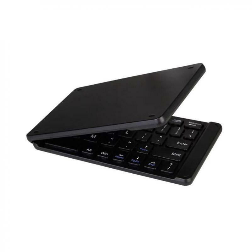 SLIM COMPACT FOLDING WIRELESS KEYBOARD PORTABLE For PHONES & TABLETS