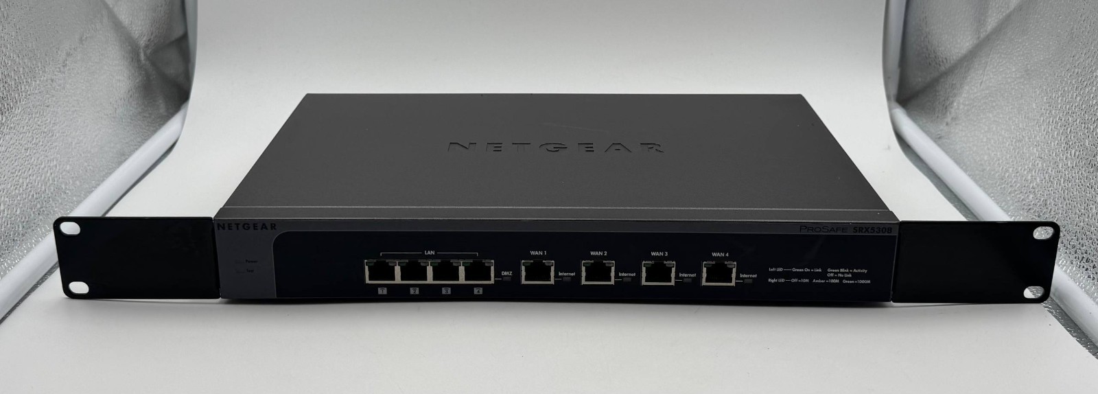 NETGEAR ProSafe SRX5308 Gigabit Quad WAN SSL VPN Firewall w/ Power Cord